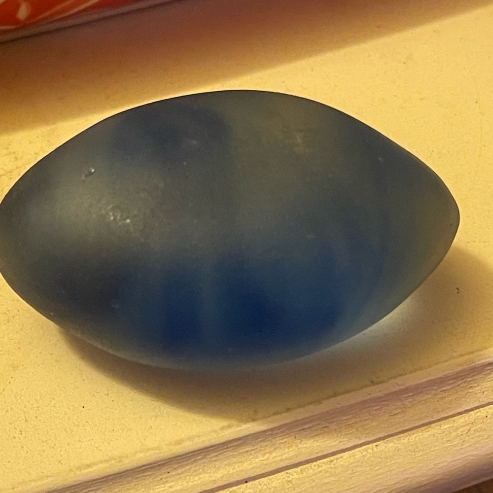 Blue Oval Decorative Object